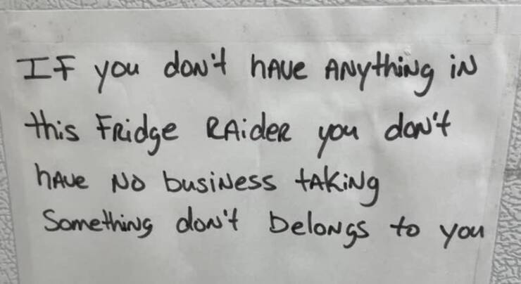 shattered confidence IF you don't have Anything in this Fridge RAiden you don't hAve No busiNess tAKiNg Something don't belongs to you