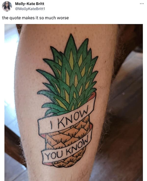 accidental swinger tattoo