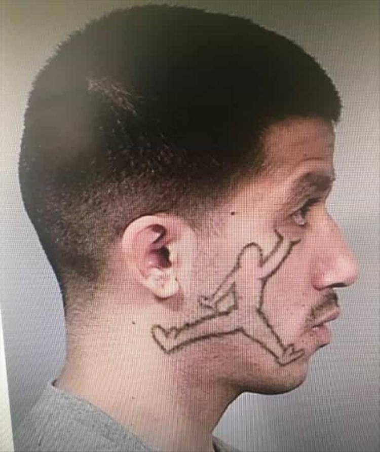 Bad tattoos jump man eyeball