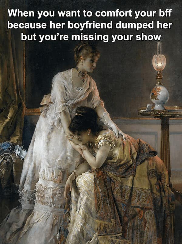classical art memes, renaissance humor