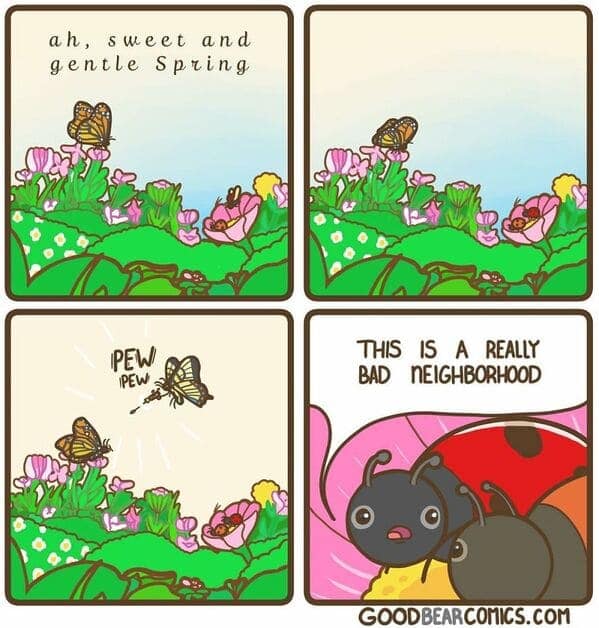 dark humor comics, twisted comic endings