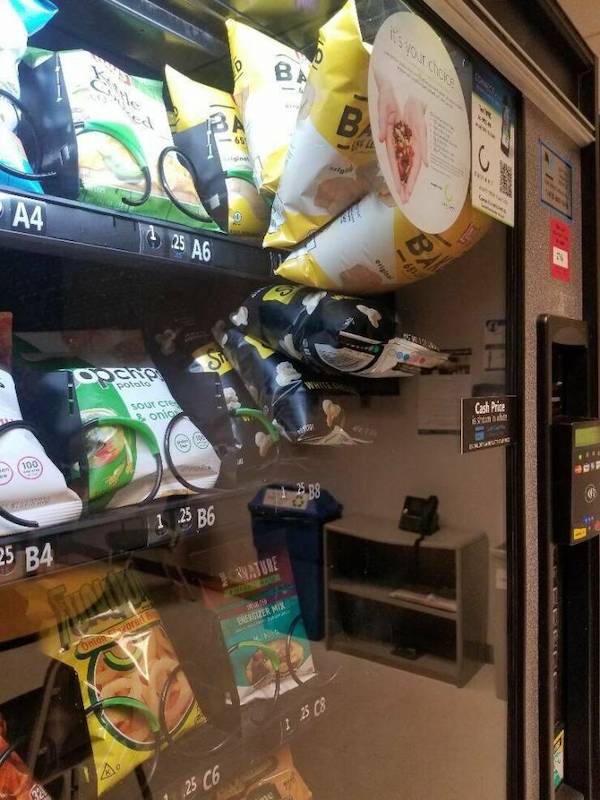 Dark Humor Memes bag stuck in vending machine