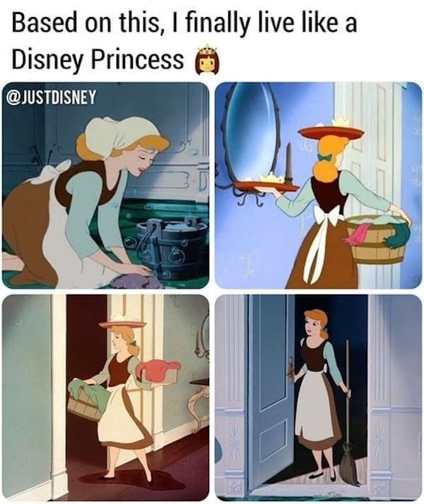 Dark Humor Memes Based on this, I finally live like a Disney Princess