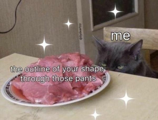 Dirty Relationship Memes me the outline of your shape through those pants