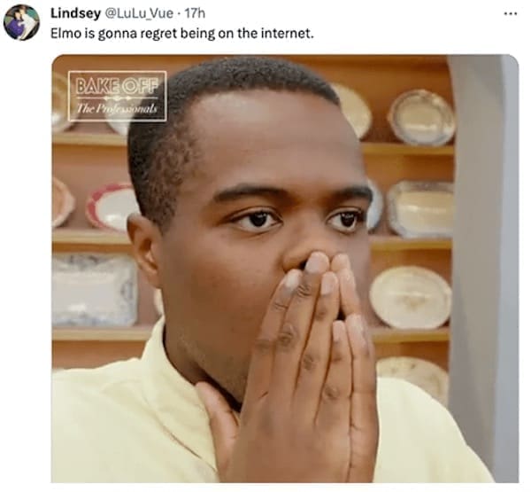 Elmo is gonna regret being on the internet.