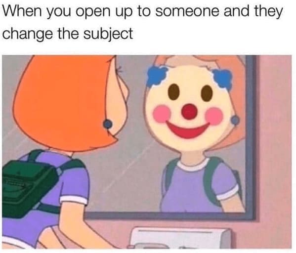 family guy memes When you open up to someone and they change the subject