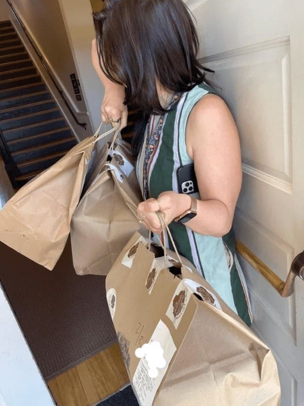 funny DoorDash delivery photo