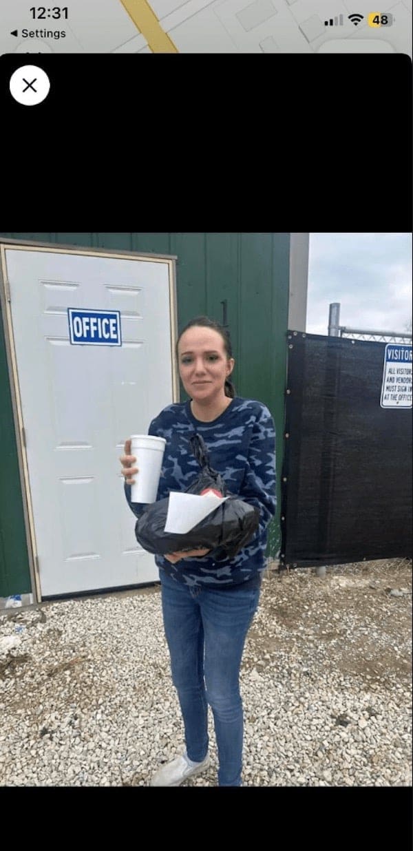 funny DoorDash delivery photo