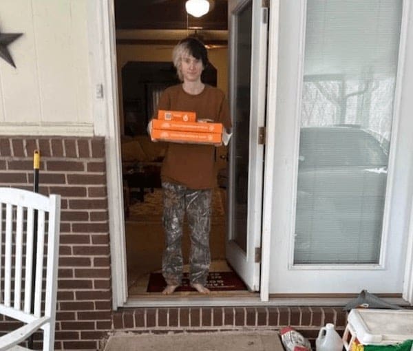 funny DoorDash delivery photo