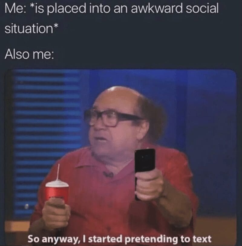introvert memes, anxiety memes