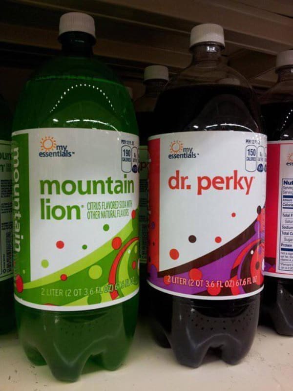 Funny knockoff brands mountain dr. perky