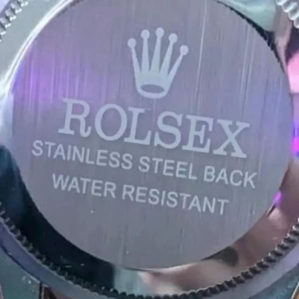 Funny knockoff brands ROLSEX STAINLESS STEEL BACK WATER RESISTANT
