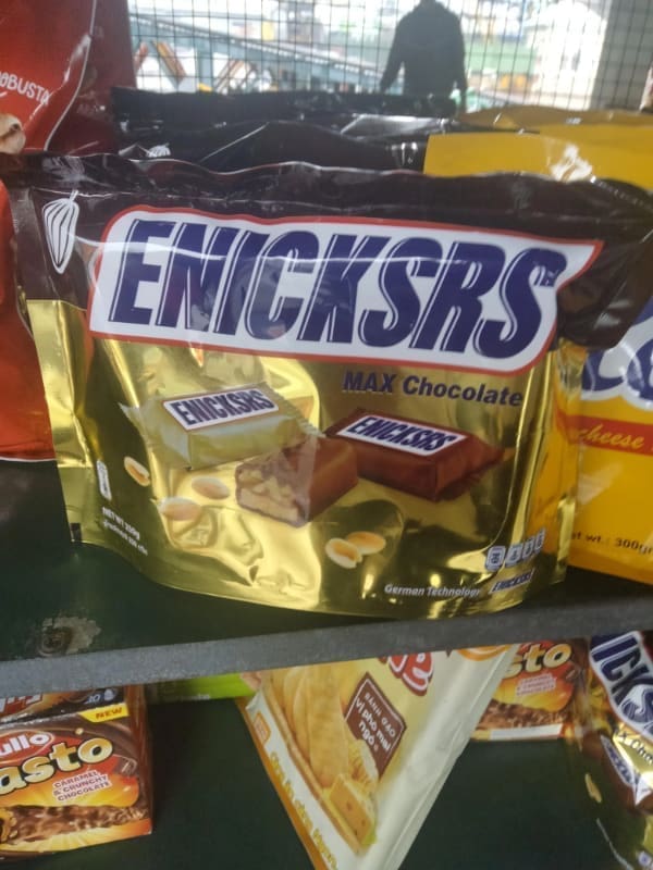 Funny knockoff brands ENICHSRS Snickers