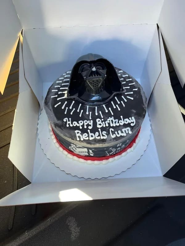 funny memes happy birthday rebel scum cake