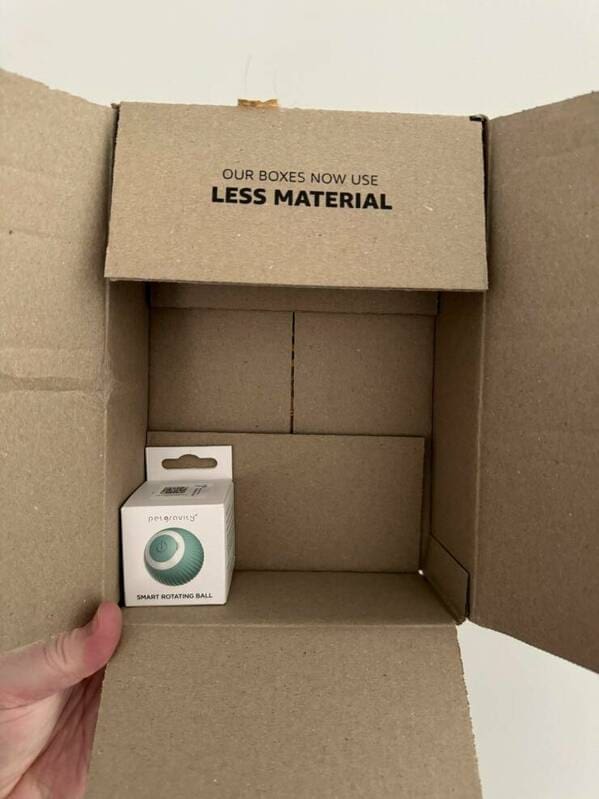funny memes OUR BOXES NOW USE LESS MATERIAL