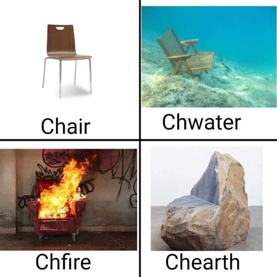 funny memes Chair Chfire Chwater Chearth