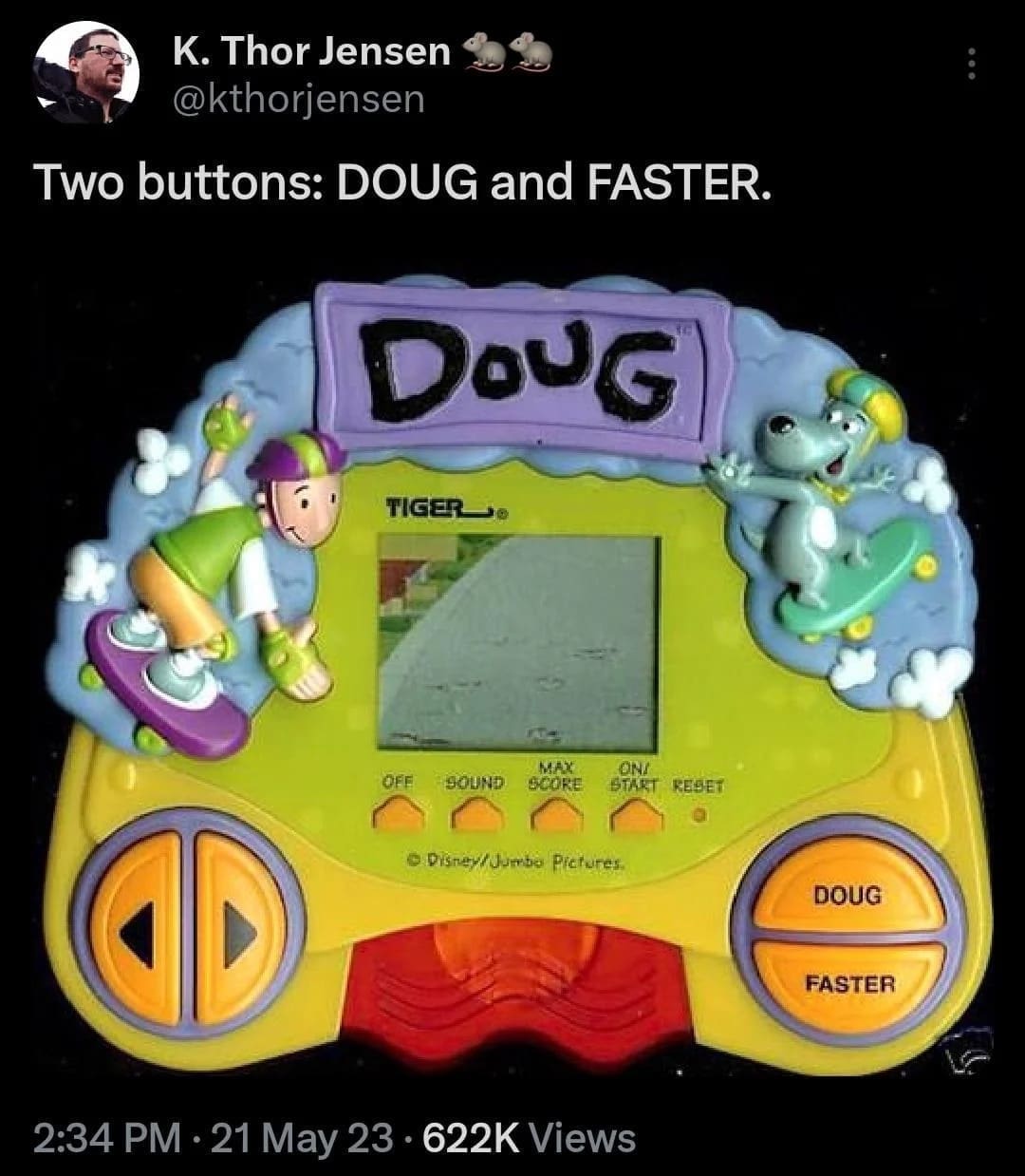 funny memes Two buttons: DOUG and FASTER.