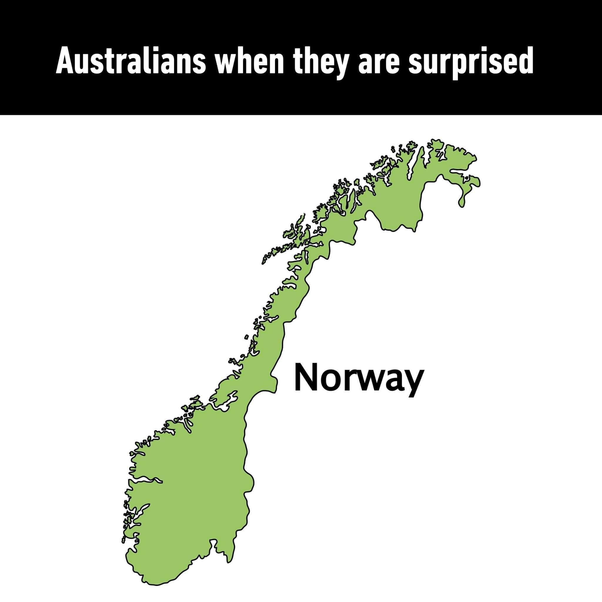 funny memes Australians when they are surprised Norway