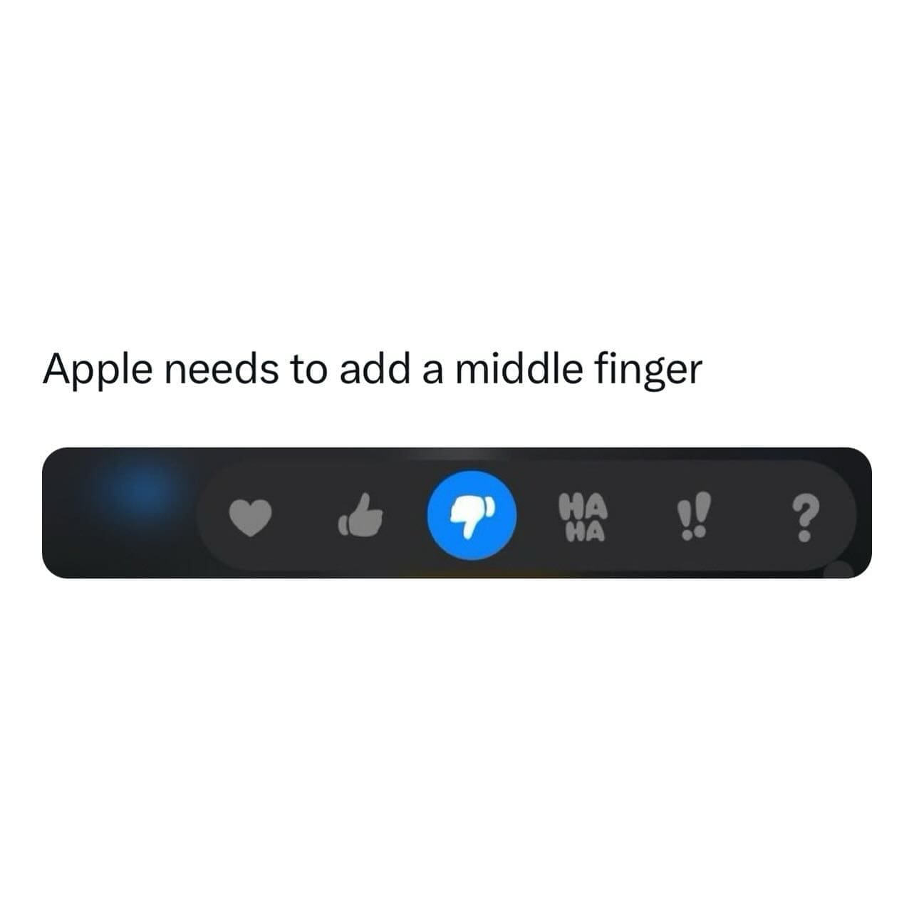funny memes Apple needs to add a middle finger