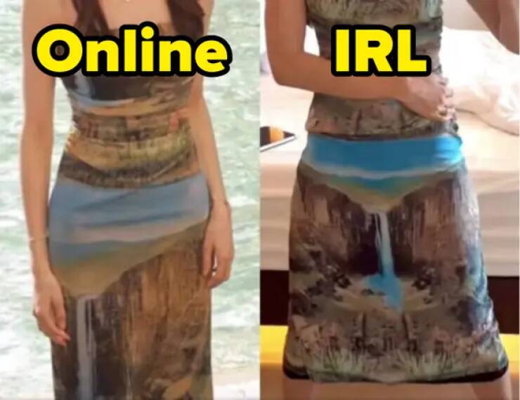 funny pics online IRL waterfall dress