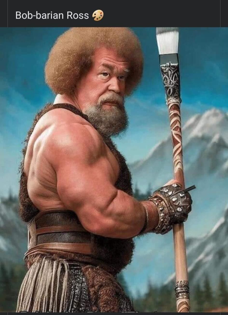 funny pics Bob-barian Ross