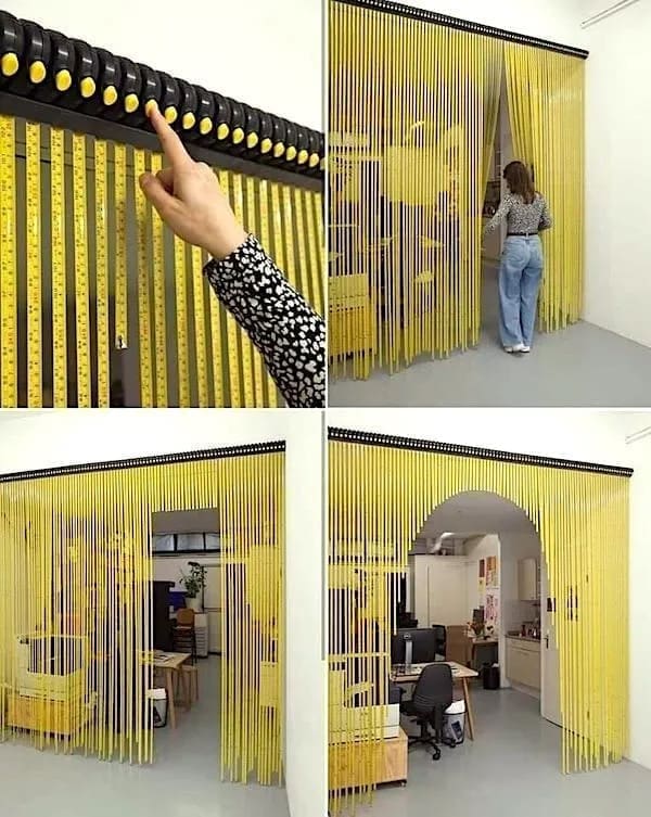 funny pics tape measure room divider