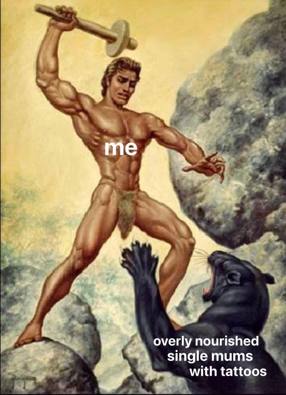 funny pics me overly nourished single mums with tattoos