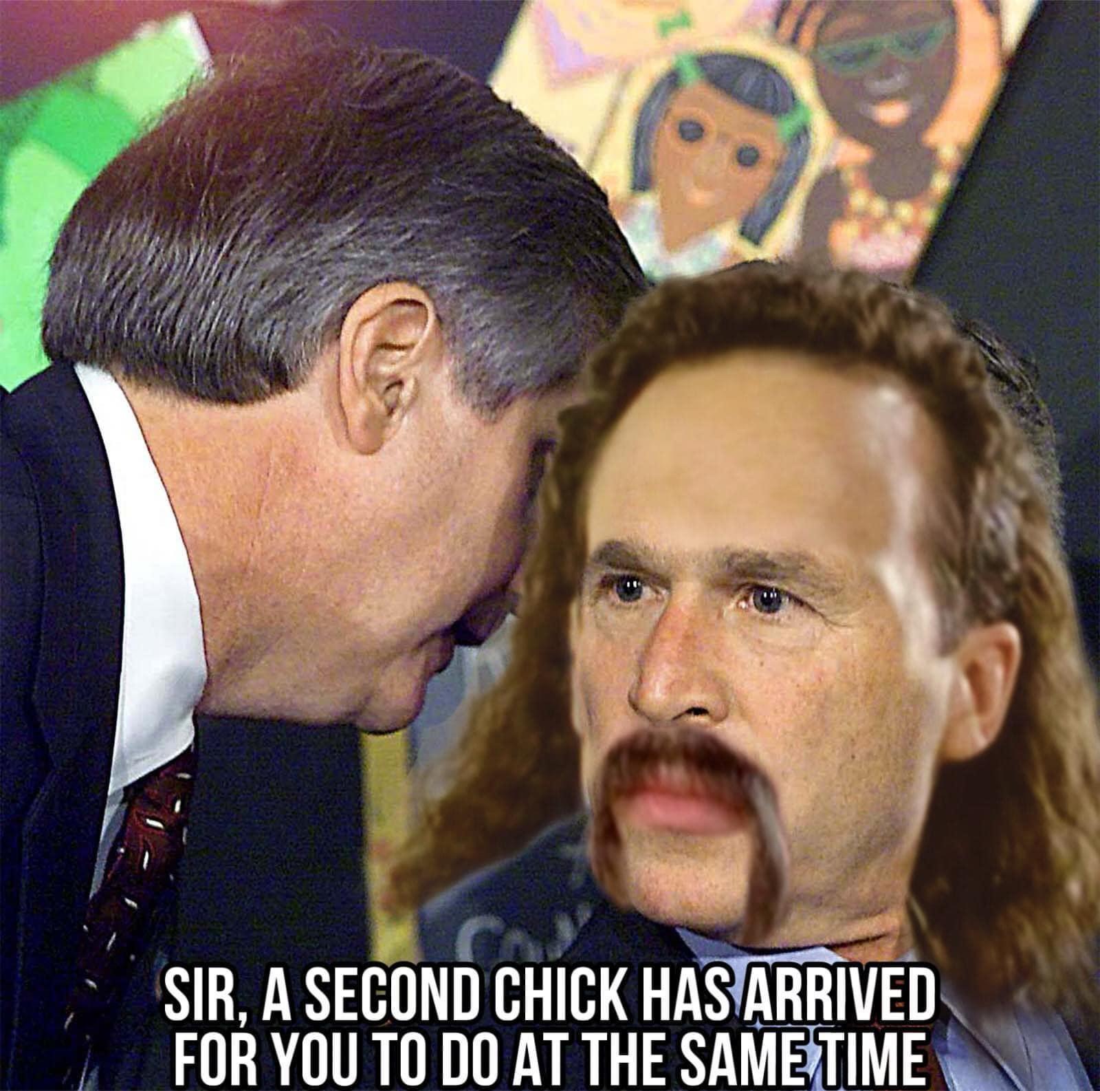 funny pics SIR, A SECOND CHICK HAS ARRIVED FOR YOU TO DO AT THE SAME TIME