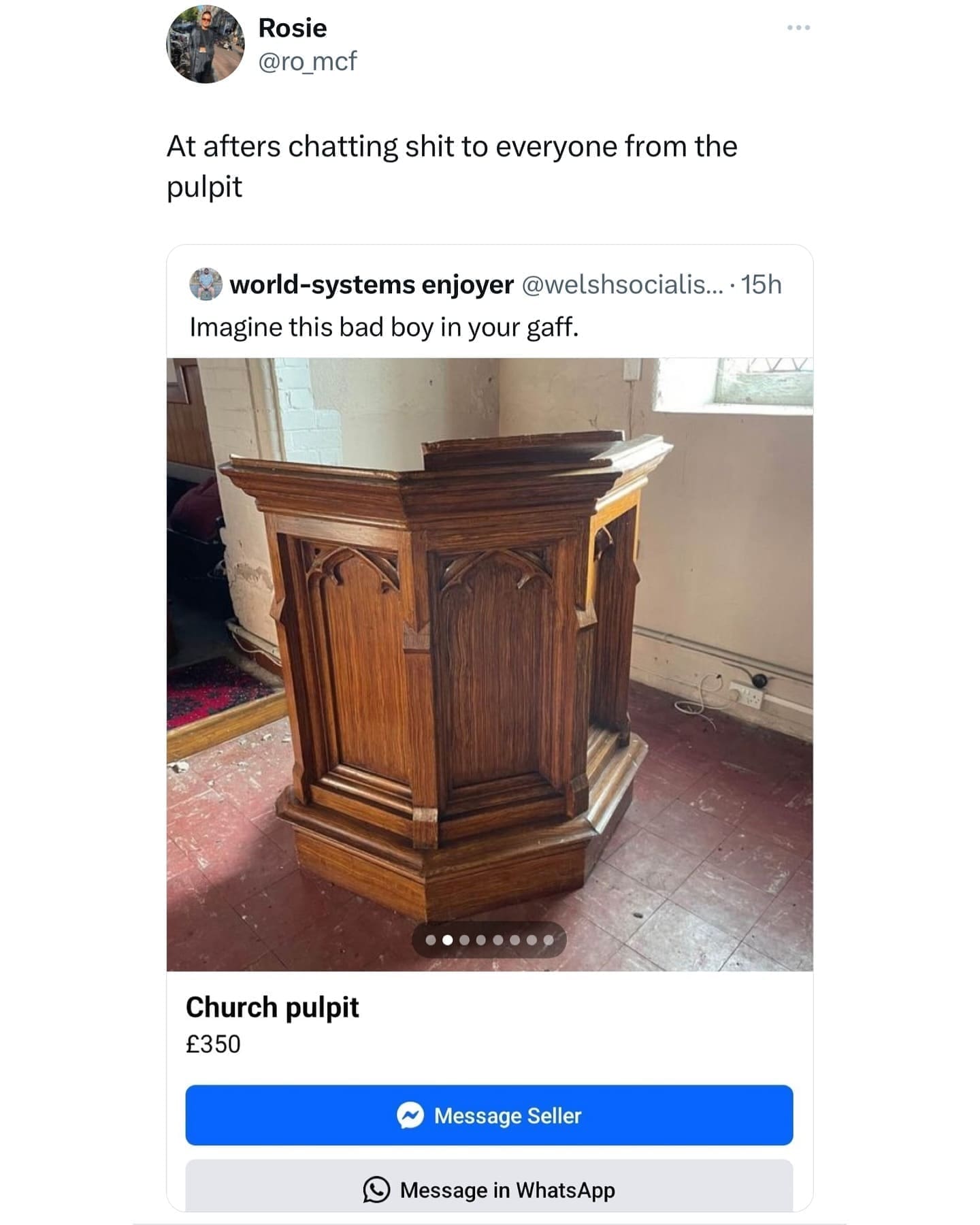 funny pics At afters chatting to everyone from the pulpit. Church pulpit
