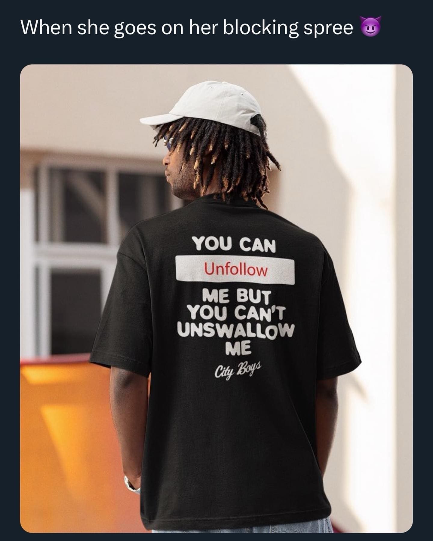 funny pics YOU CAN Unfollow ME BUT YOU CAN'T UNSWALLOW ME