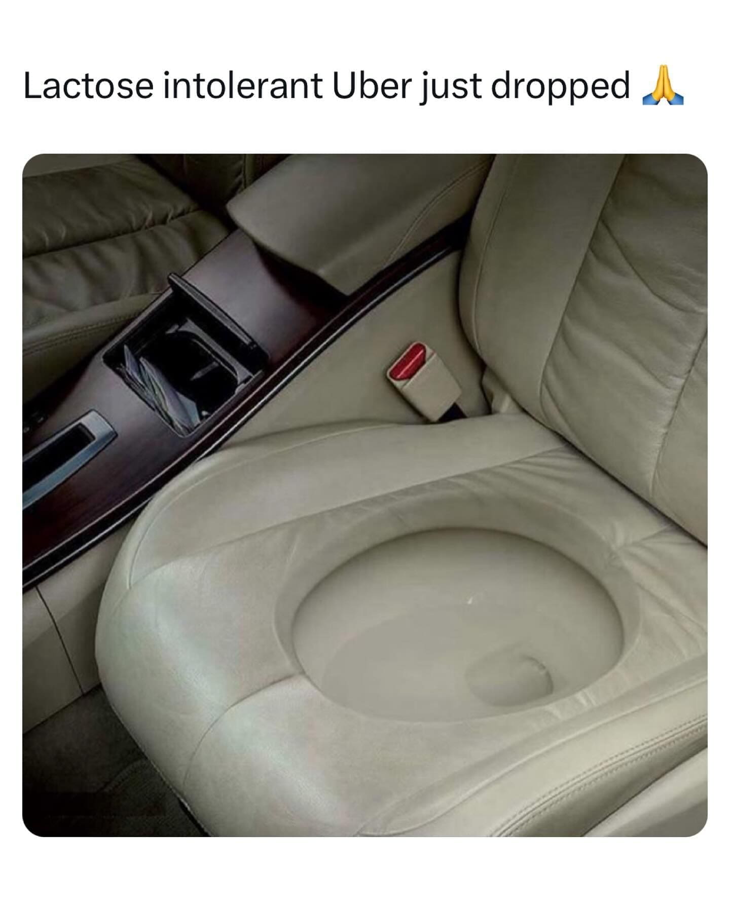 funny pics Lactose intolerant Uber just dropped