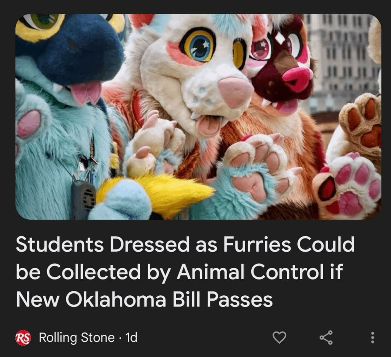 funny pics Students Dressed as Furries Could be Collected by Animal Control if New Oklahoma Bill Passes