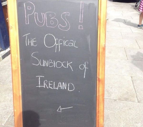 funny restaurant signs PUBS! THE Offical SUNBIOCK ofF IRELAND