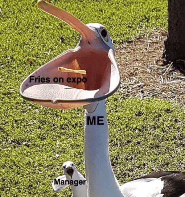 Fries on expo ME Manager