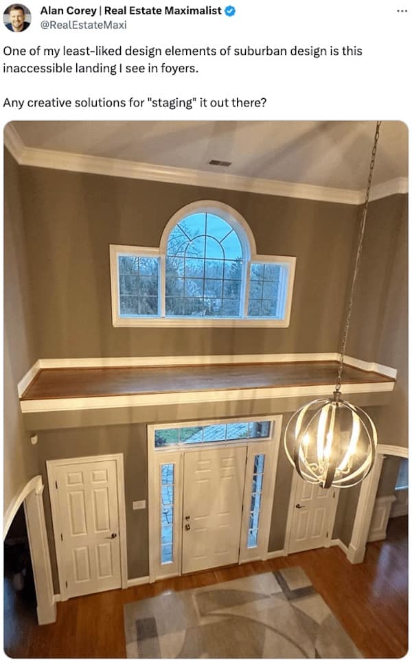inaccessible foyer landing, twitter thread