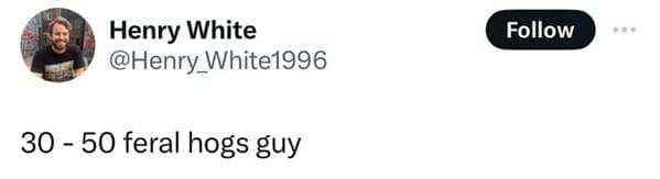 30 - 50 feral hogs guy