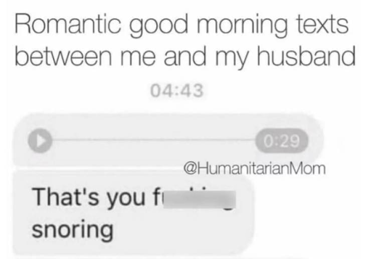 Marriage memes Romantic good morning texts between me and my husband