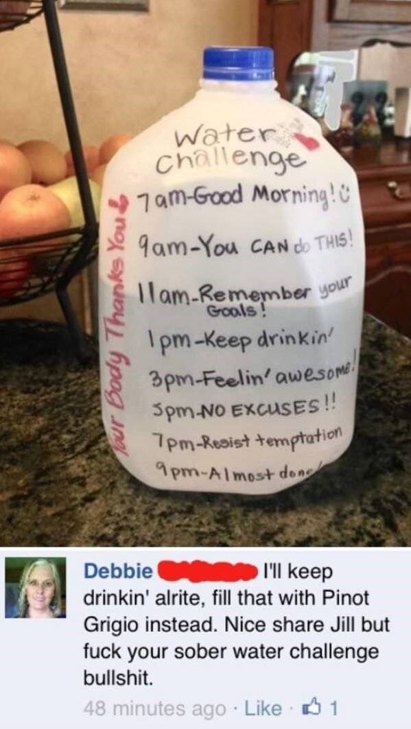 Moms pranking kids I'll keep drinkin' alrite, fill that with Pinot Grigio instead. Nice share Jill but