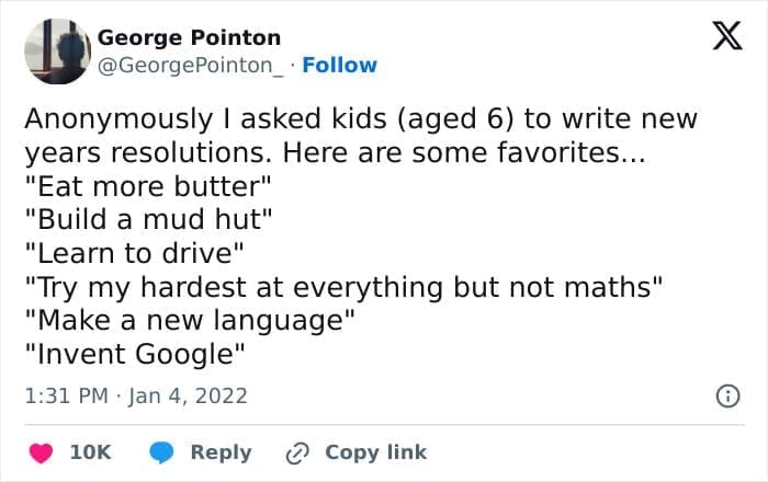 new years resolutions for kids