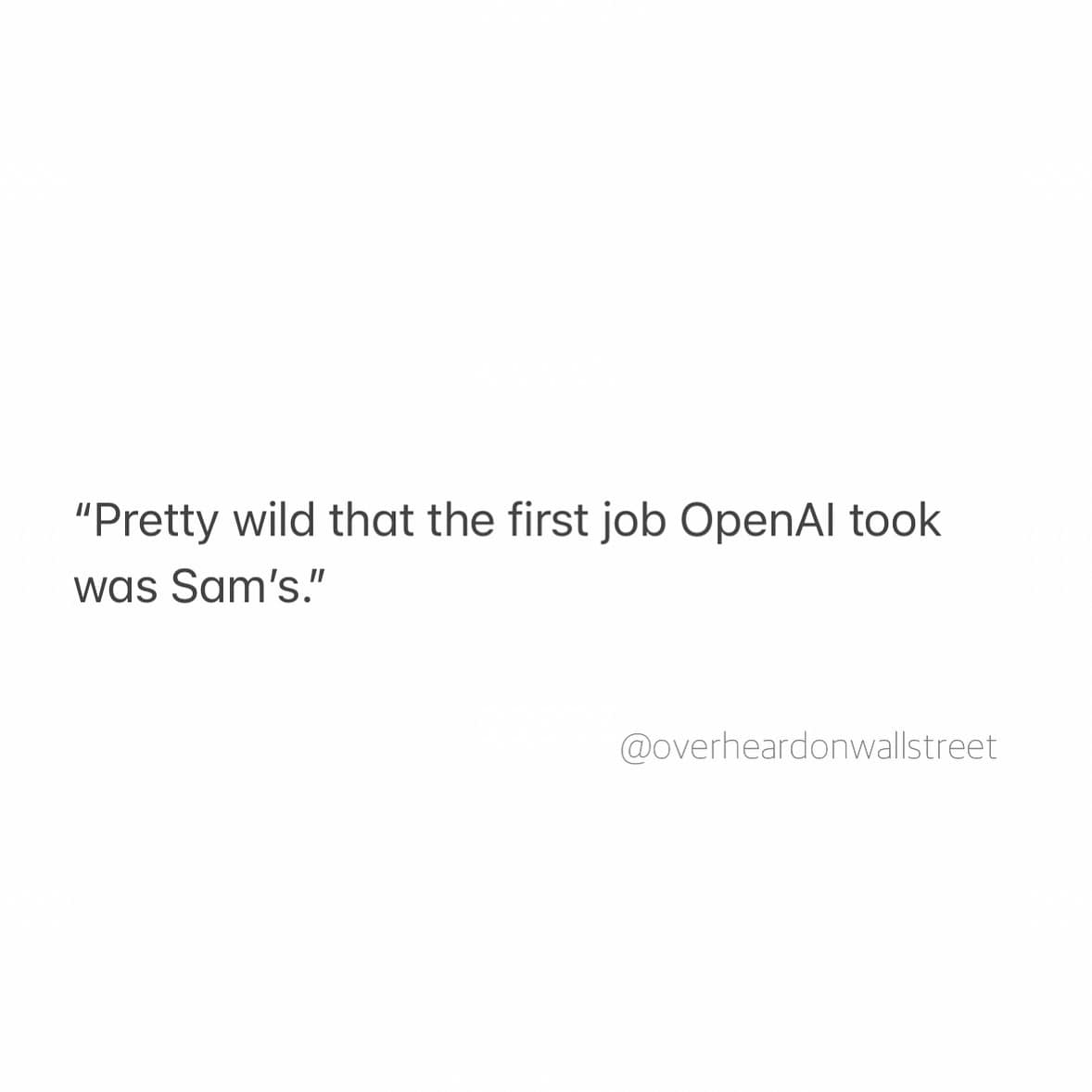 overheard on wall street, stock market comedy