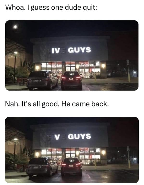 pun memes Whoa. I guess one dude quit: IVE GUYS Nah. It's all good. He came back.