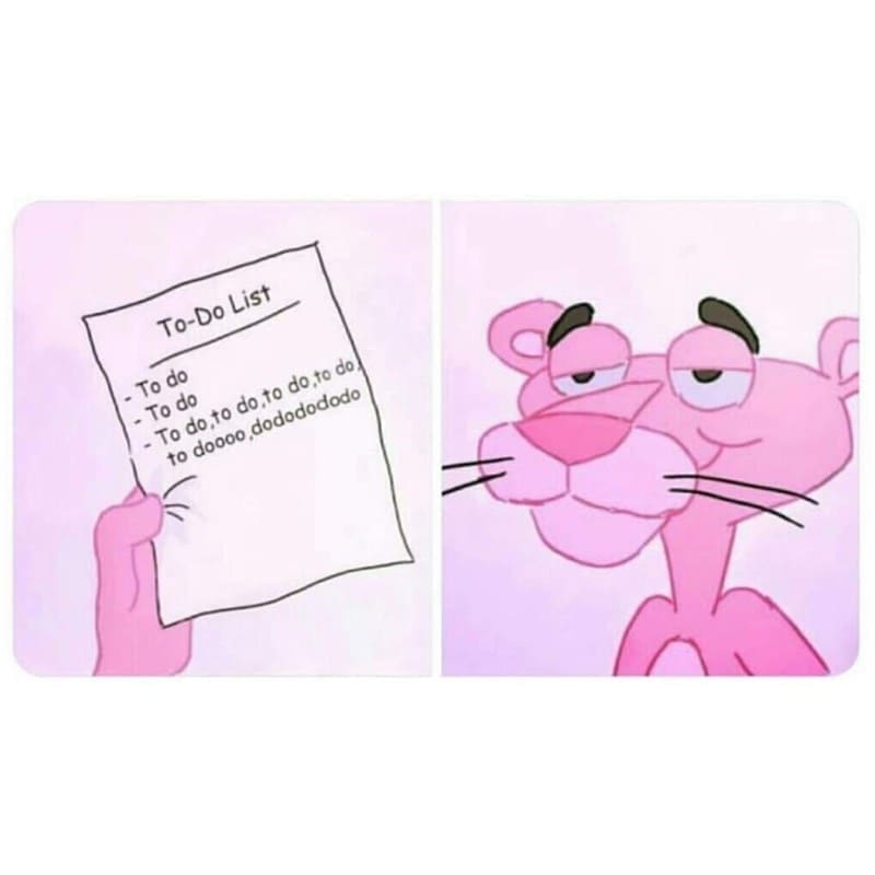 Puns Using Song Lyrics To-Do List - To do - To do - To do,to do to do,to do, to doodo dododododo