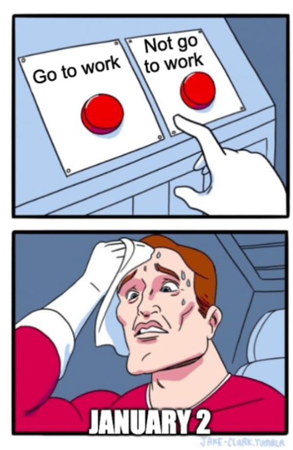 Relatable work memes Go to work Not go to work JANUARY 2