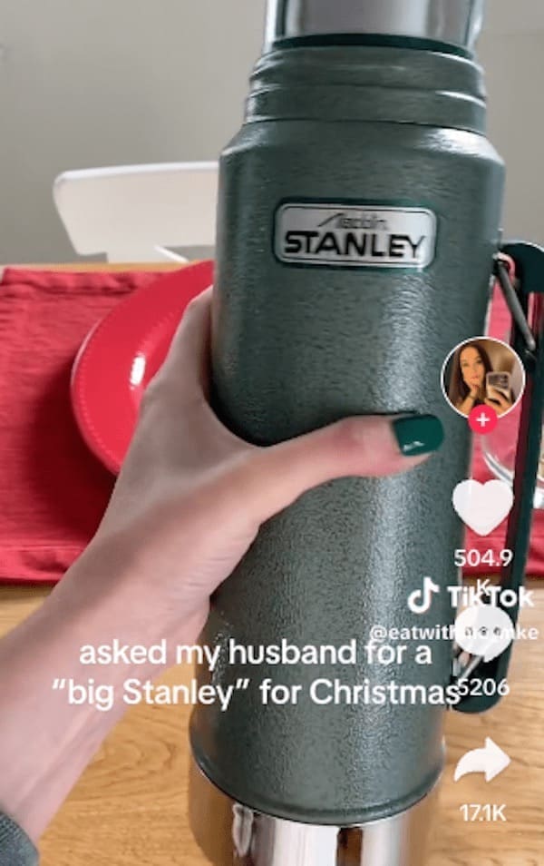 Stanley Tumblr Cup Mug Memes asked my husband for a "big Stanley" for Christmass206