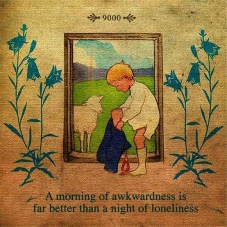 Weird kid books A morning of awkwardness is far better than a night of loneliness