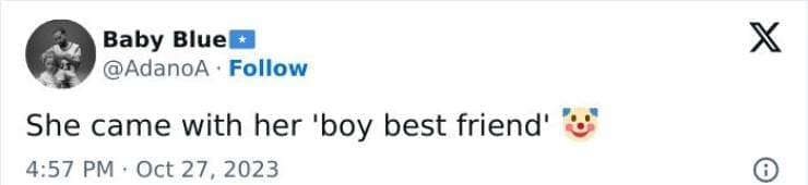 She came with her 'boy best friend'