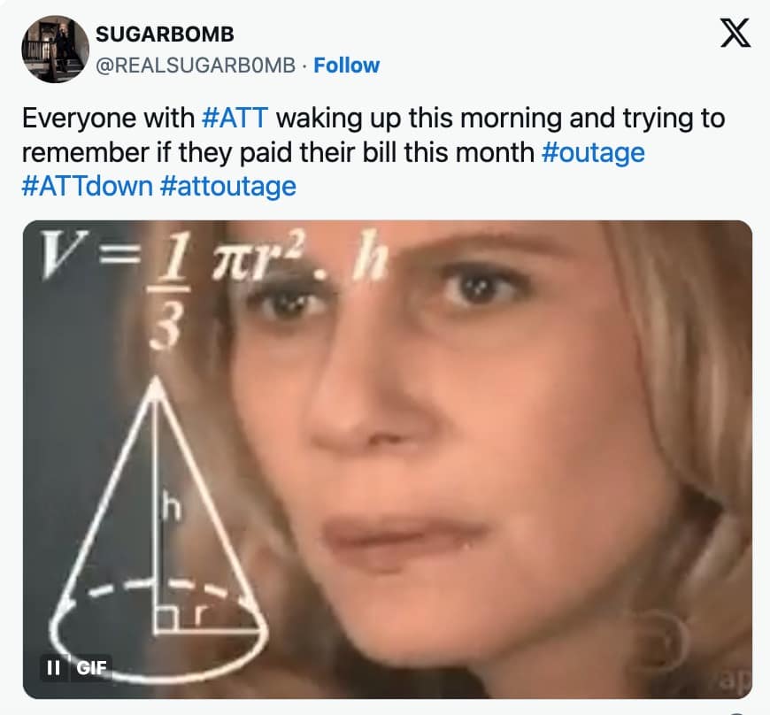 AT&T outage memes, AT&T outage, AT&T memes, AT&T