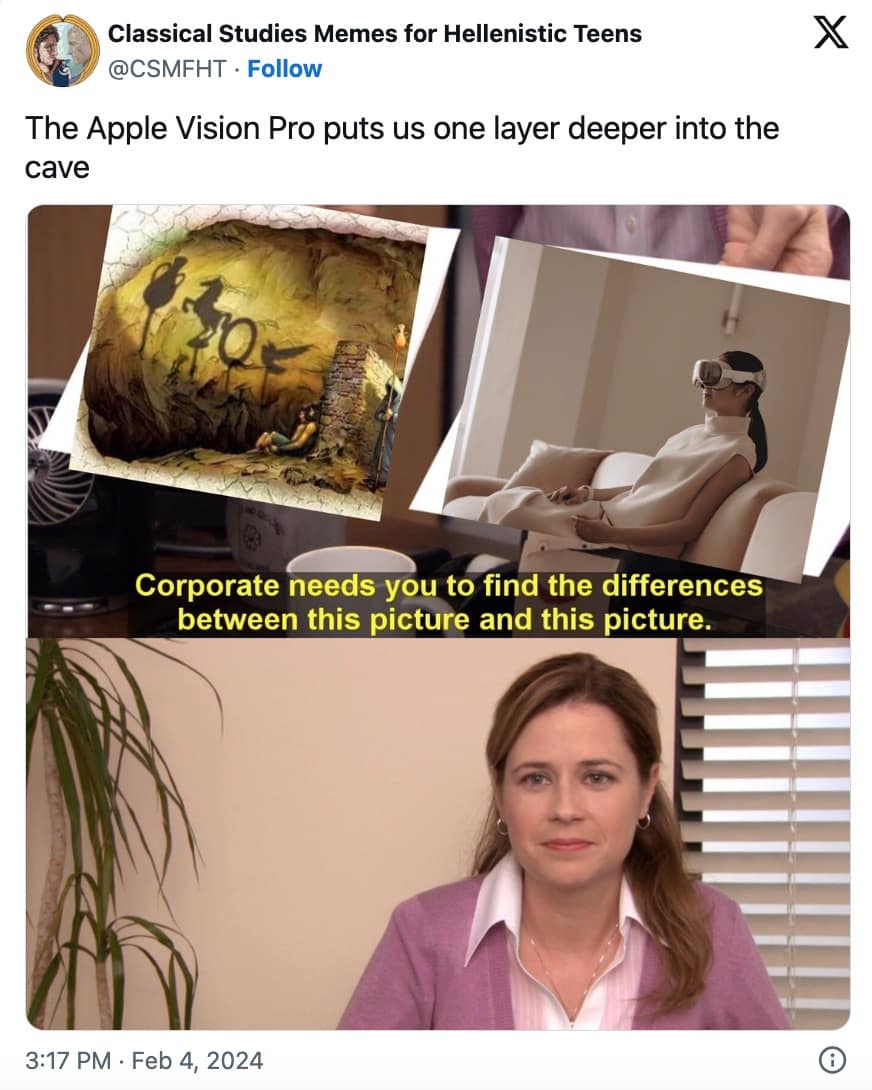 apple vision pro memes, apple vision pro, VR goggles, AI goggles