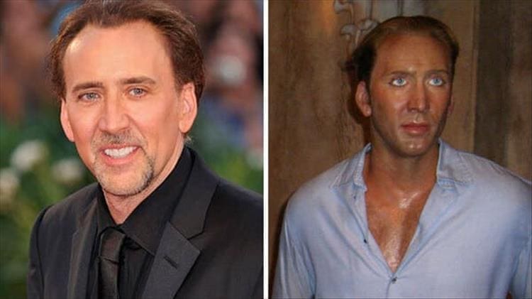 Nicholas cage bad wax figure