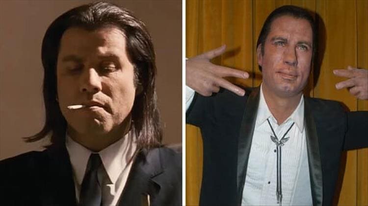 John travolta bad wax figure